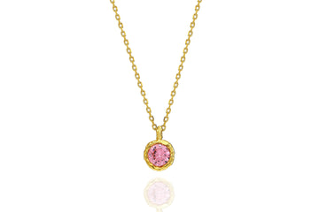 Round Pendant Necklace – 925 Silver or 14K/18K/24K Gold