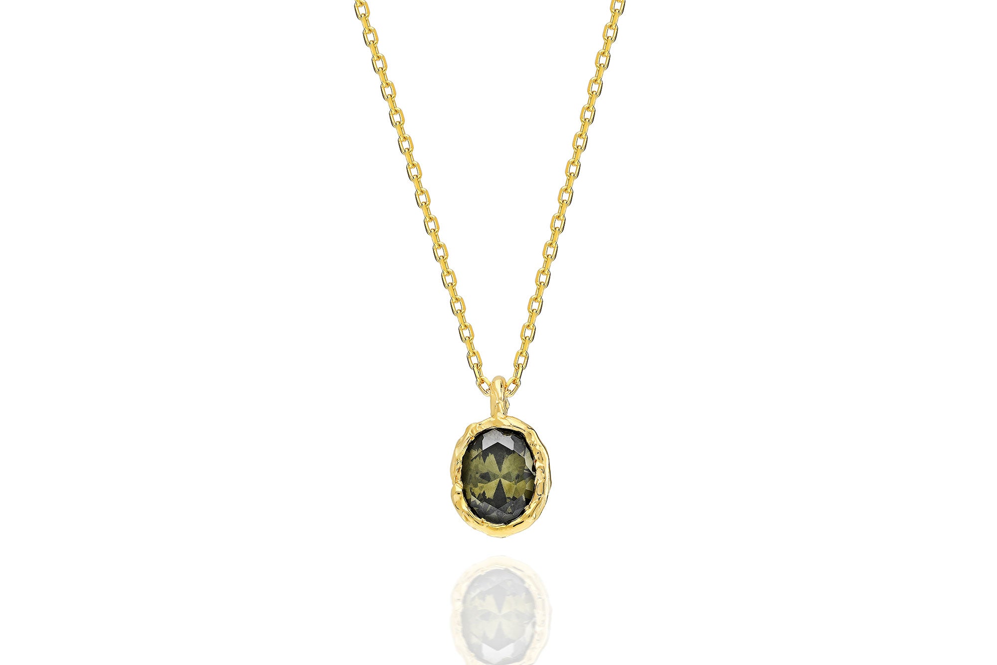 Oval Pendant Necklace – 925 Silver or 14K/18K/24K Gold