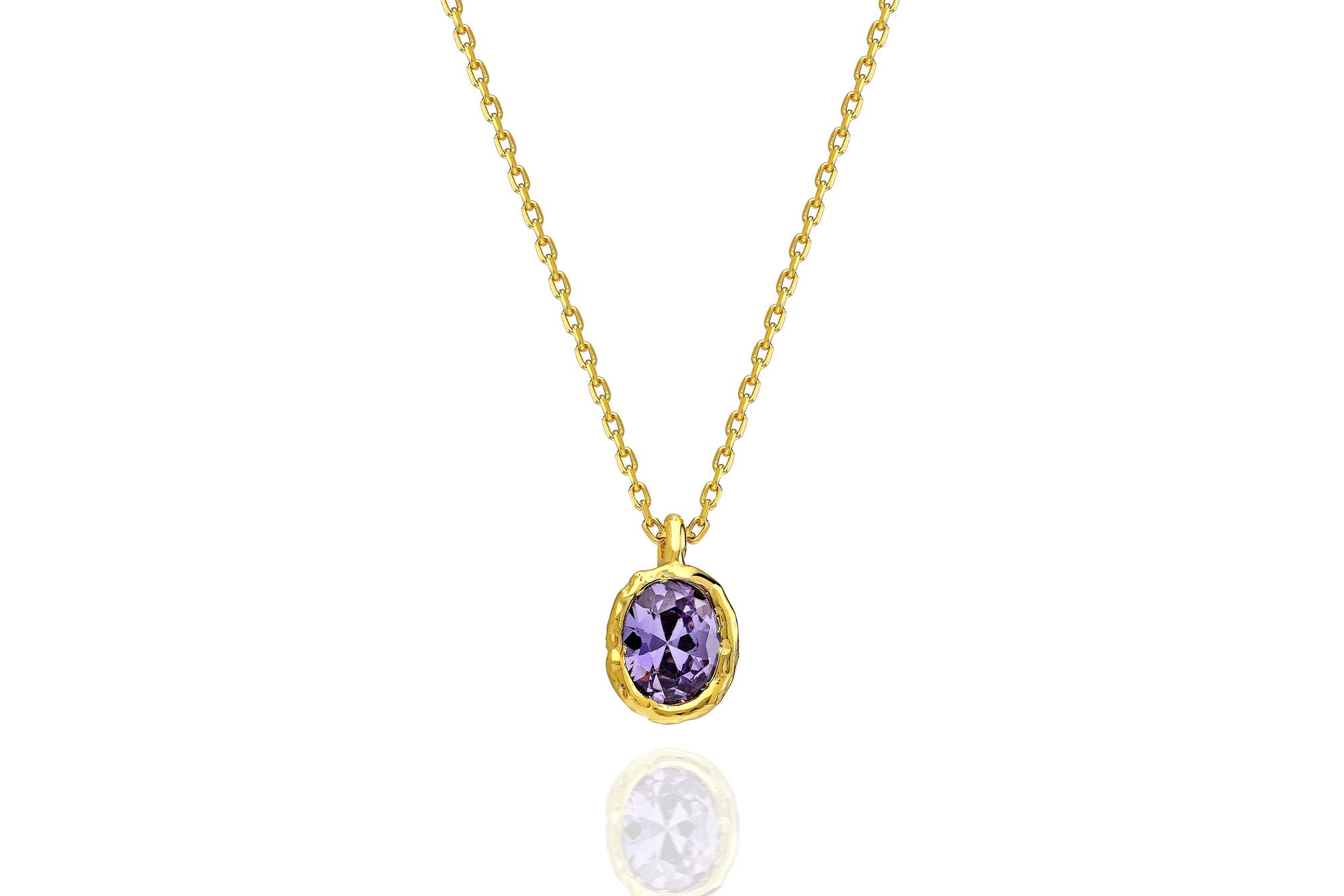 Oval Pendant Necklace – 925 Silver or 14K/18K/24K Gold