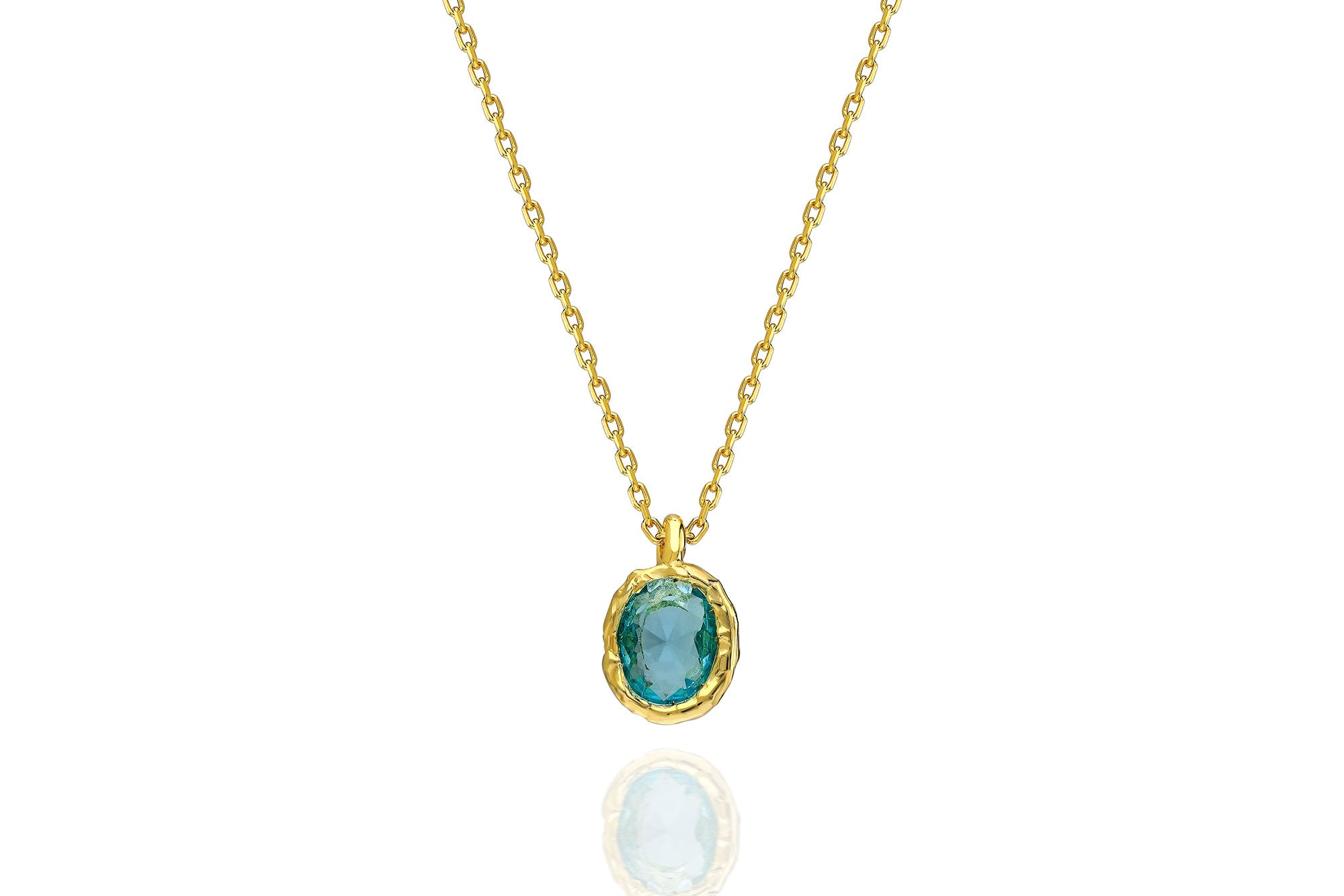Oval Pendant Necklace – 925 Silver or 14K/18K/24K Gold