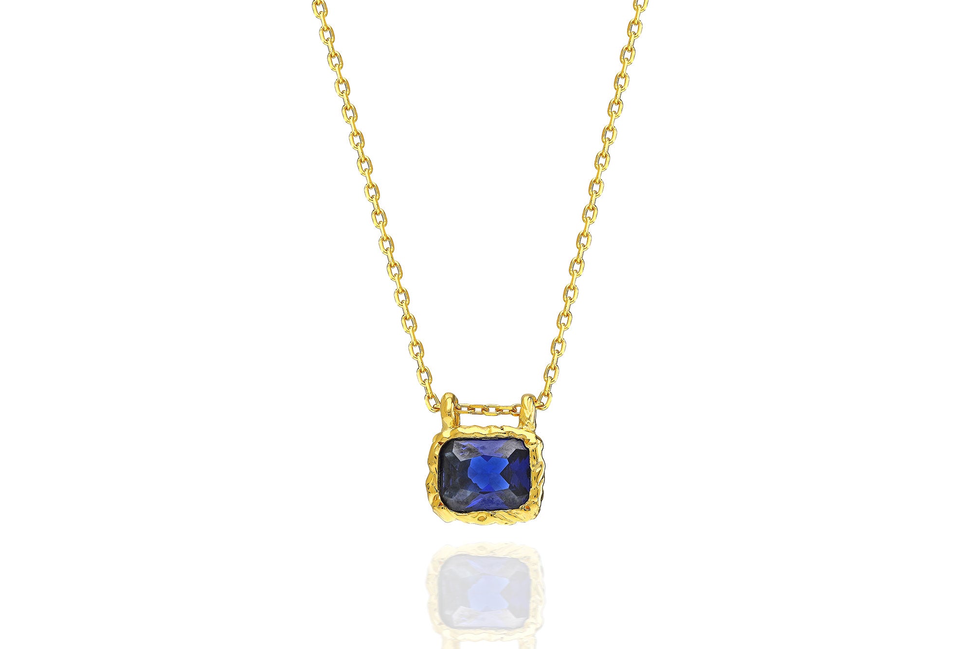 Minimalist Rectangle Necklace – 925 Silver or 14K/18K/24K Gold