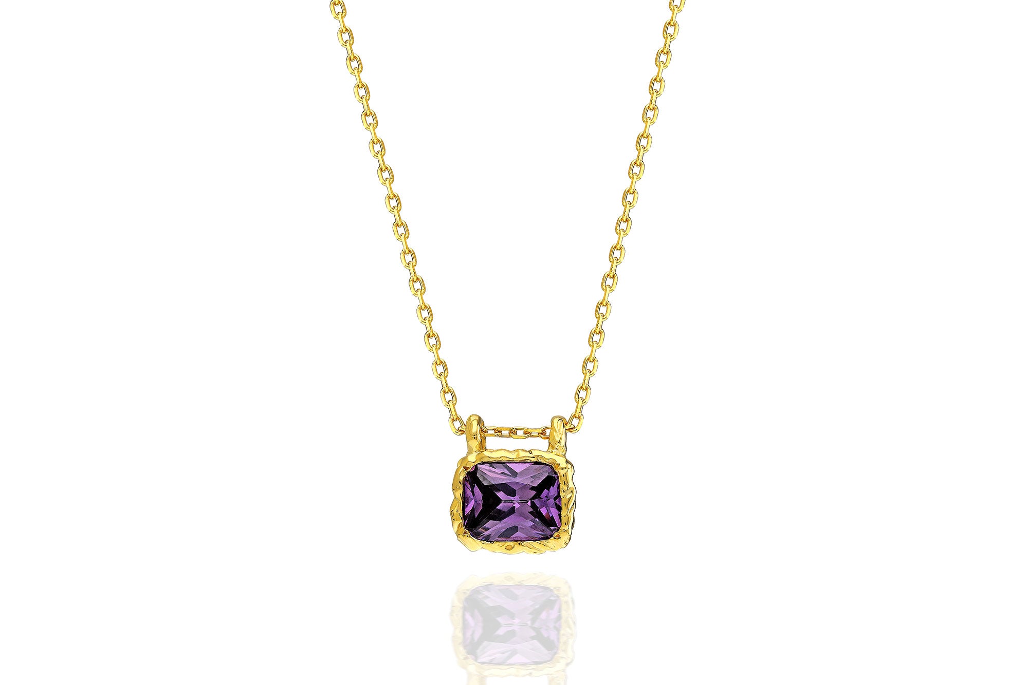 Minimalist Rectangle Necklace – 925 Silver or 14K/18K/24K Gold