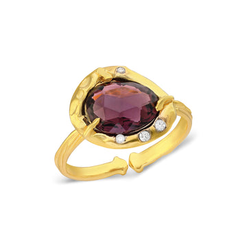Ametria Amethyst Zircon Ring