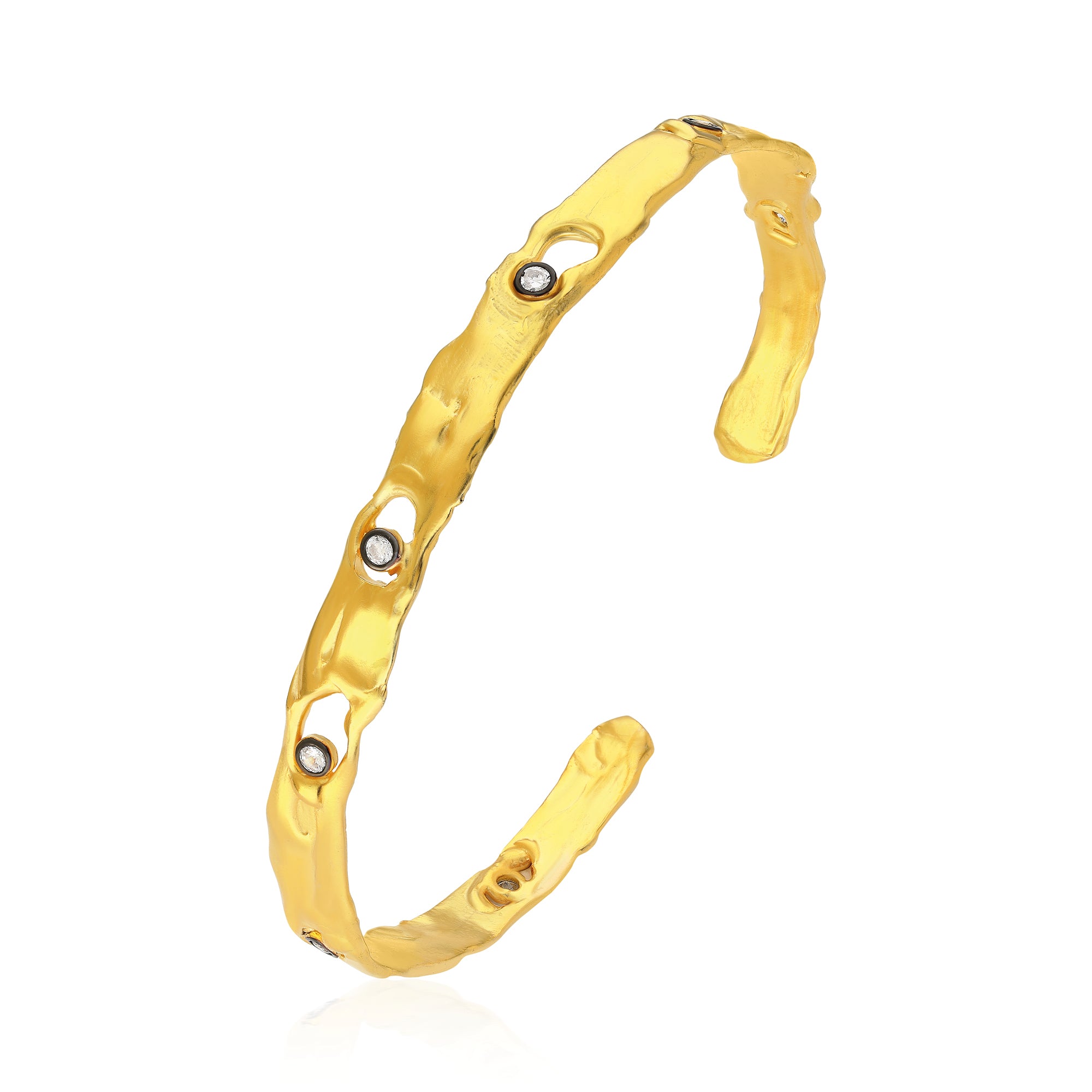 Astris Stone-Set Cuff Bracelet