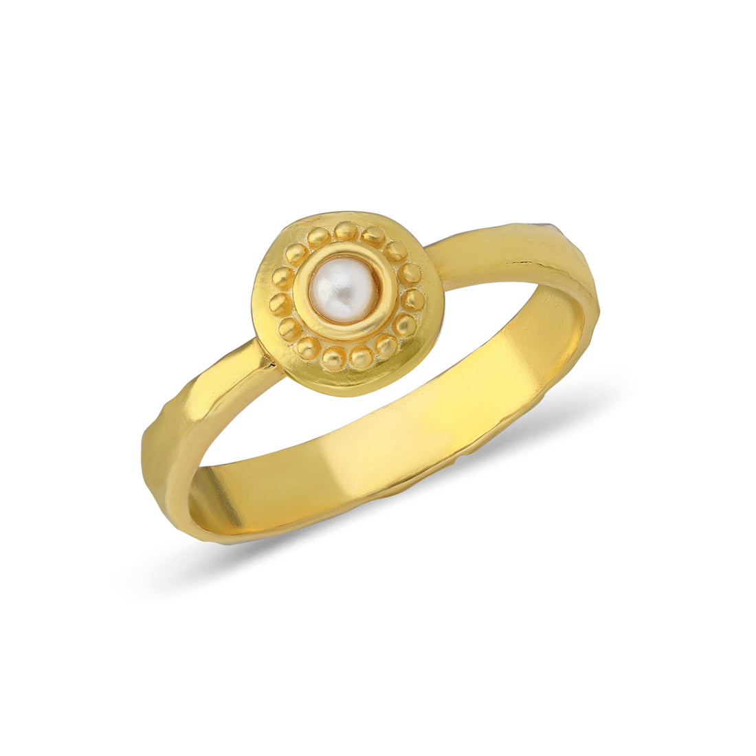 Aureline Regal Pearl Jewelry Set (Necklace + Earrings + Ring)