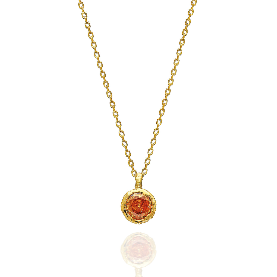 Round Pendant Necklace – 925 Silver or 14K/18K/24K Gold