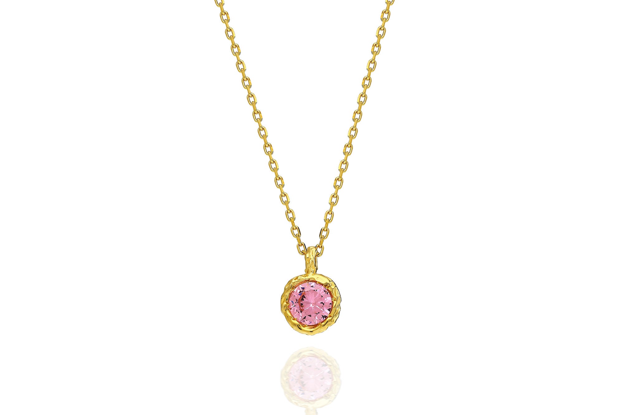 Round Pendant Necklace – 925 Silver or 14K/18K/24K Gold